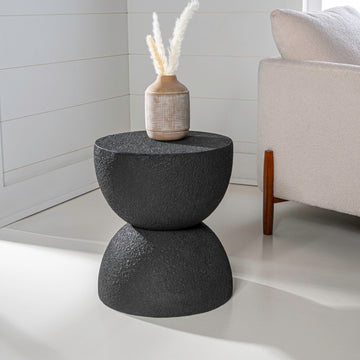Greta 18" Mid-Century Modern Drum Accent Table - JONATHAN Y